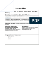 Lesson Plan Primary 2