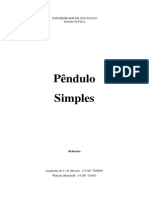 Relatório - Pêndulo Simples