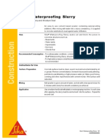 Sika PDS - E - Sika Waterproofing Slurry