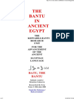 TheThe Bantu in Ancient Egypt