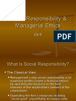 Social Responsibility & Managerial Ethics