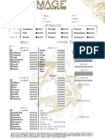 Mage The Awakening Thyrsus Character Sheet - GMC