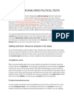 A Toolbox For Analysing Political Texts