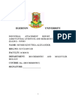 Industrial Attachment Report