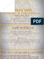 Urban Desi Concert & Conference 2016 Sponsorship Package