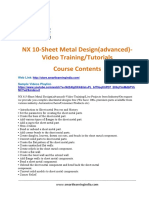 NX 10-Sheet Metal Design (Advanced) - Video TrainingTutorials