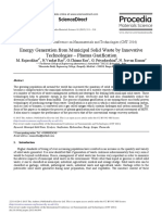 Plasma Gasification