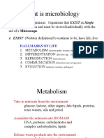 What Is Microbiology: Study of Micro-Organisms: Organisms That EXIST As Single Aid of A Microscope