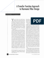 A Transfer Function Approach To Harmonic Filter Design