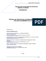 Sistema de Información en Seguridad Minera VOLCAN CIA MINERA S.A.A