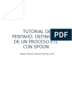 Tutorial de Pentaho - Proceso ETL Con Spoon