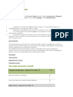 Education Science: The Study Structure in Detail