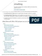 Automatic Formatting: Which Microsoft Office 2010 Program Are You Using?