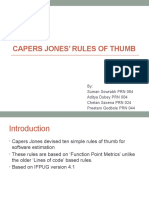 Caper Jones Rule of Thumb