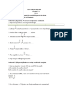 0 Test de Evaluare Fractii Ord Cls 5