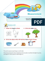 Measurement: 1. Colour The Animal. 2. Circle The Tree