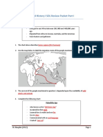 World History I - SOL Review Packet Answers