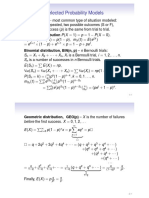 Selected Probability Models: Bernoulli Trials - Most Common Type of Situation Modeled