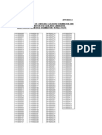 Appendix-A Recruitment For The Post of Constable (GD) in BSF Examination-2009 Roll Number of Written Test Qualified Candidates Short Listed For Medical Examination: Kerala State