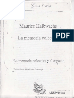 Maurice Halbwachs La Memoria Colectiva