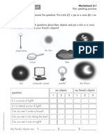 Sciences 3 Primaria Worksheet