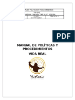 Manual de Políticas y Procedimientos Vida Real