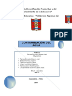 Contaminacion Del Agua Monografia