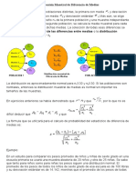 Distribución Muestral de Diferencia de Medias