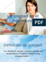 La Soledad en El Matrimonio