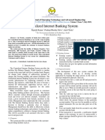 Centralized Internet Banking System: International Journal of Emerging Technology and Advanced Engineering