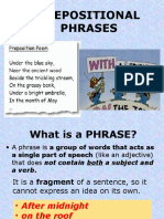 Prepositional Phrases