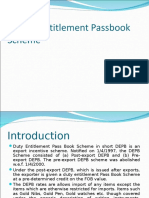 Duty Entitlement Passbook Scheme