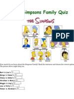 Simpsons Family Quiz