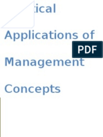 Practical Applications of Management Concepts