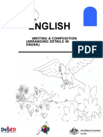 English 6 DLP 14 Writing A Composition Arranging Details in Order