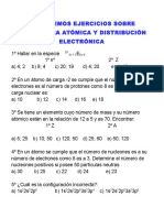 Resolvemos Ejercicios Sobre Estructura Atómica y Distribución Electrónica