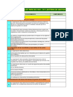 Checklist Iso 9001 2015