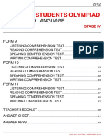 National Students Olympiad Stage Iv