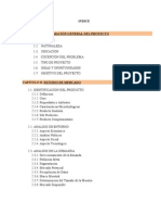 Indice Proyecto de Inversion de Jarabe de Yacon AUTOR HUANILO DIAZ