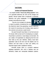 Visual Basic and MS Access Project Report in Electricity Billing System