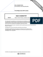 0620 Chemistry: MARK SCHEME For The May/June 2015 Series