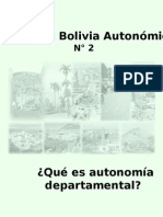 Autonomia Departamental Bolivia