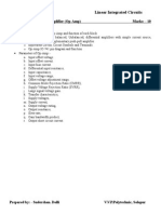 Linear Integrated Circuits Notes