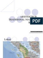 Rumah Tradisional Nias Dan Batak - Presentasi PDF