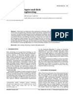 Clustering Techniques and Their Applications in Engineering