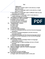 Test Diglossia, Bulinguism Sociolinguistics