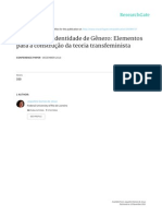 Feminismo e Identidade de Gênero: Elementos para A Construção Da Teoria Transfeminista