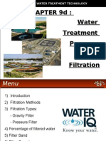 WATER TREATMENT TECHNOLOGY (TAS 3010) LECTURE NOTES 9d - Filtration