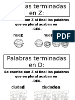 Palabras Terminada en Z y D