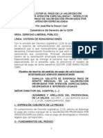 Cómo Solicitar El Pago de La Valorización Priorizada Por Atención Especializada - Modelo de Solicitud de Pago de Valorización Priorizada Por Atención Especializada